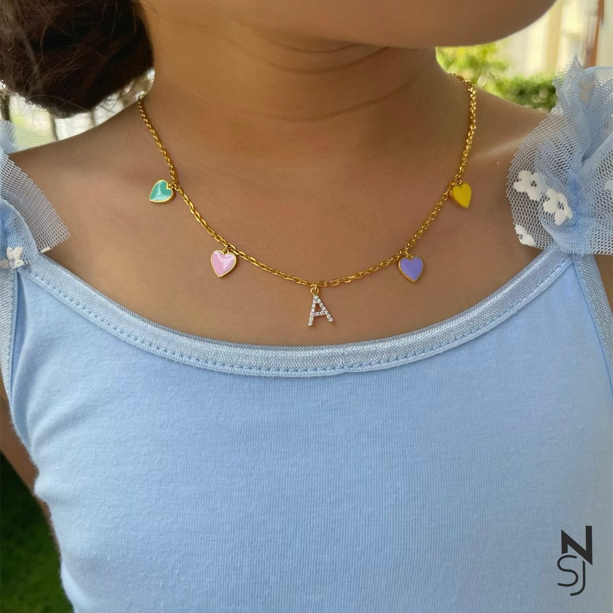 Heartstrings Initial Necklace