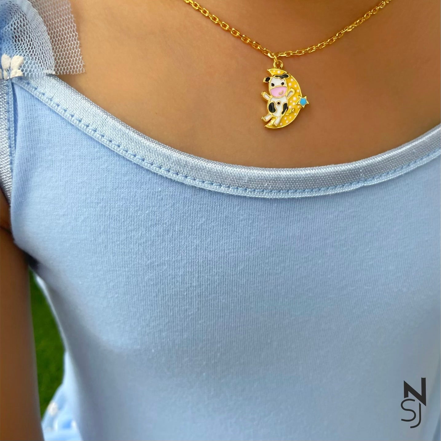 Moonlit Cow Neckchain