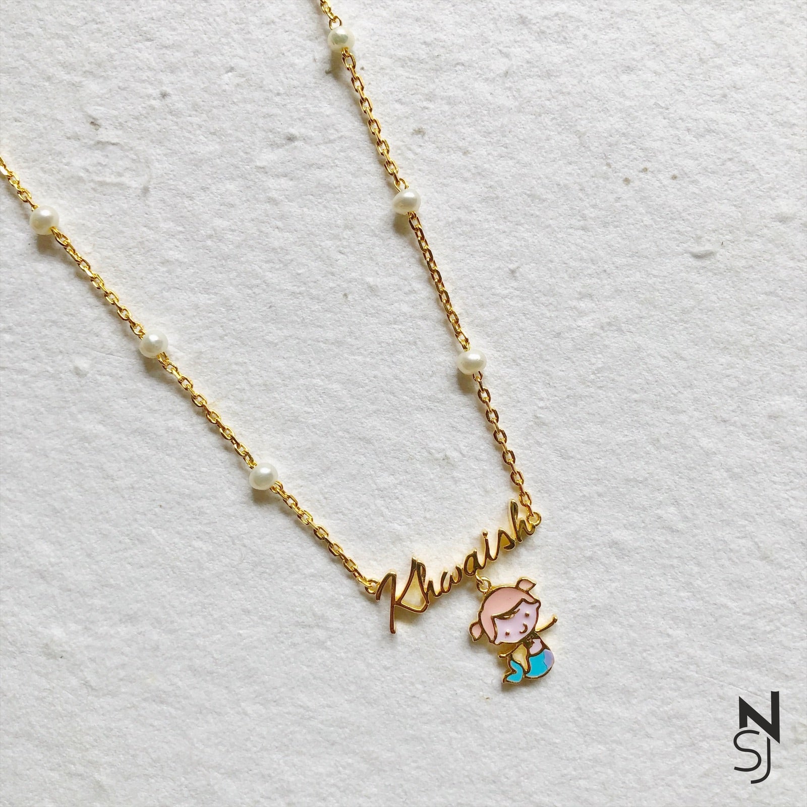 Enchanted Sea Mermaid Name Neckchain – Buy Now at My Baby Babbles