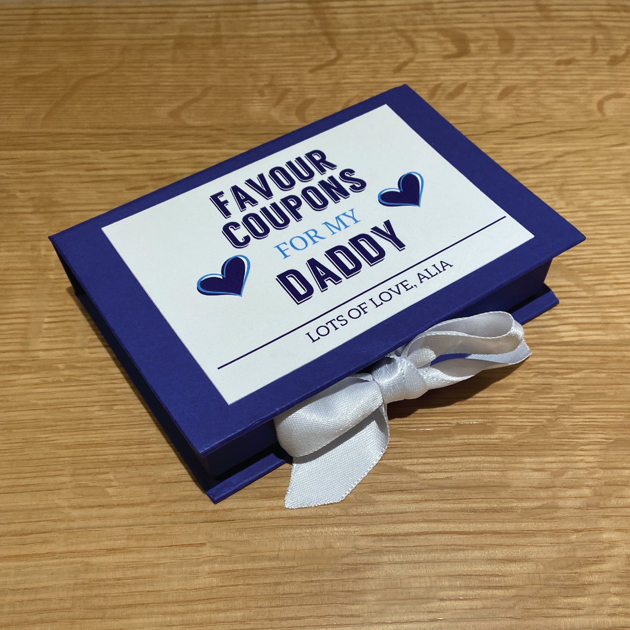 Personalised Favour Coupons for Dad/Grandpa