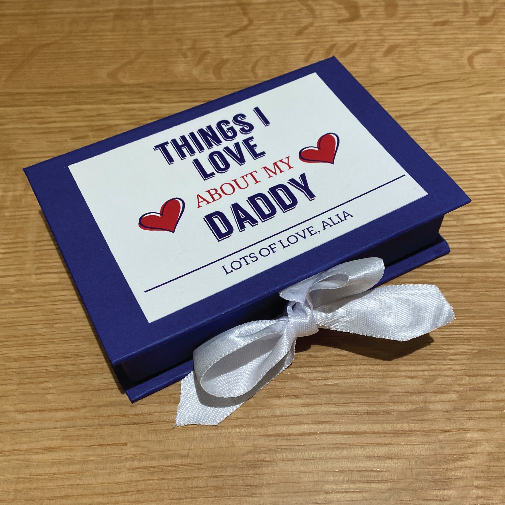 Personalised Keepsake Box - Things I Love About My Daddy/Grandpa