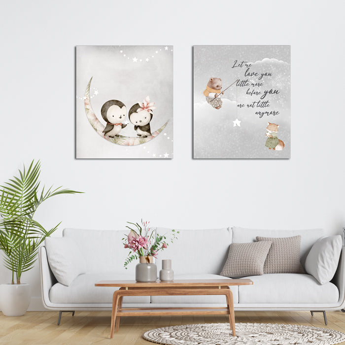 Nights Circus Canvas For Wall (Set of 4)