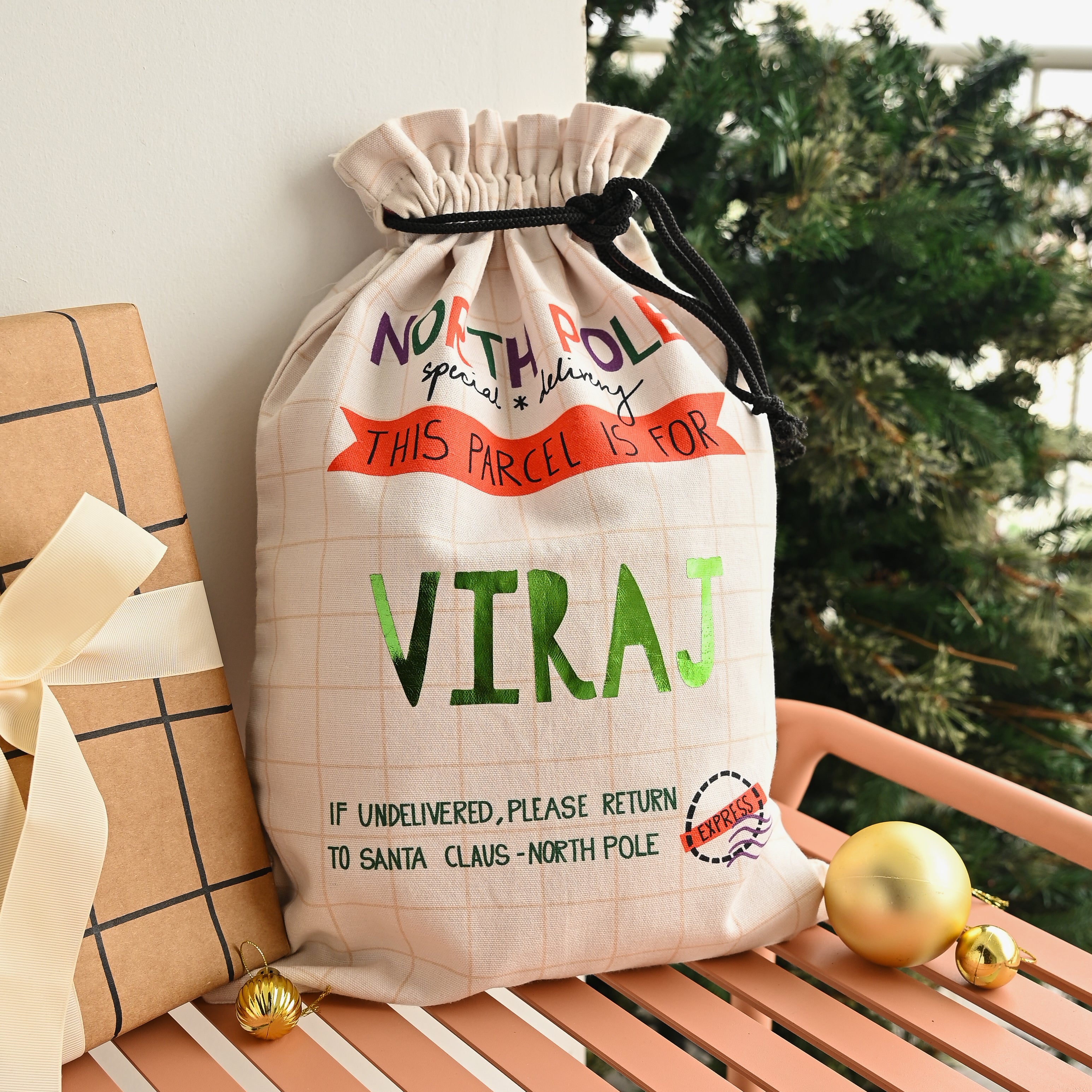 Personalised Sack - North Pole ( Pre Order )