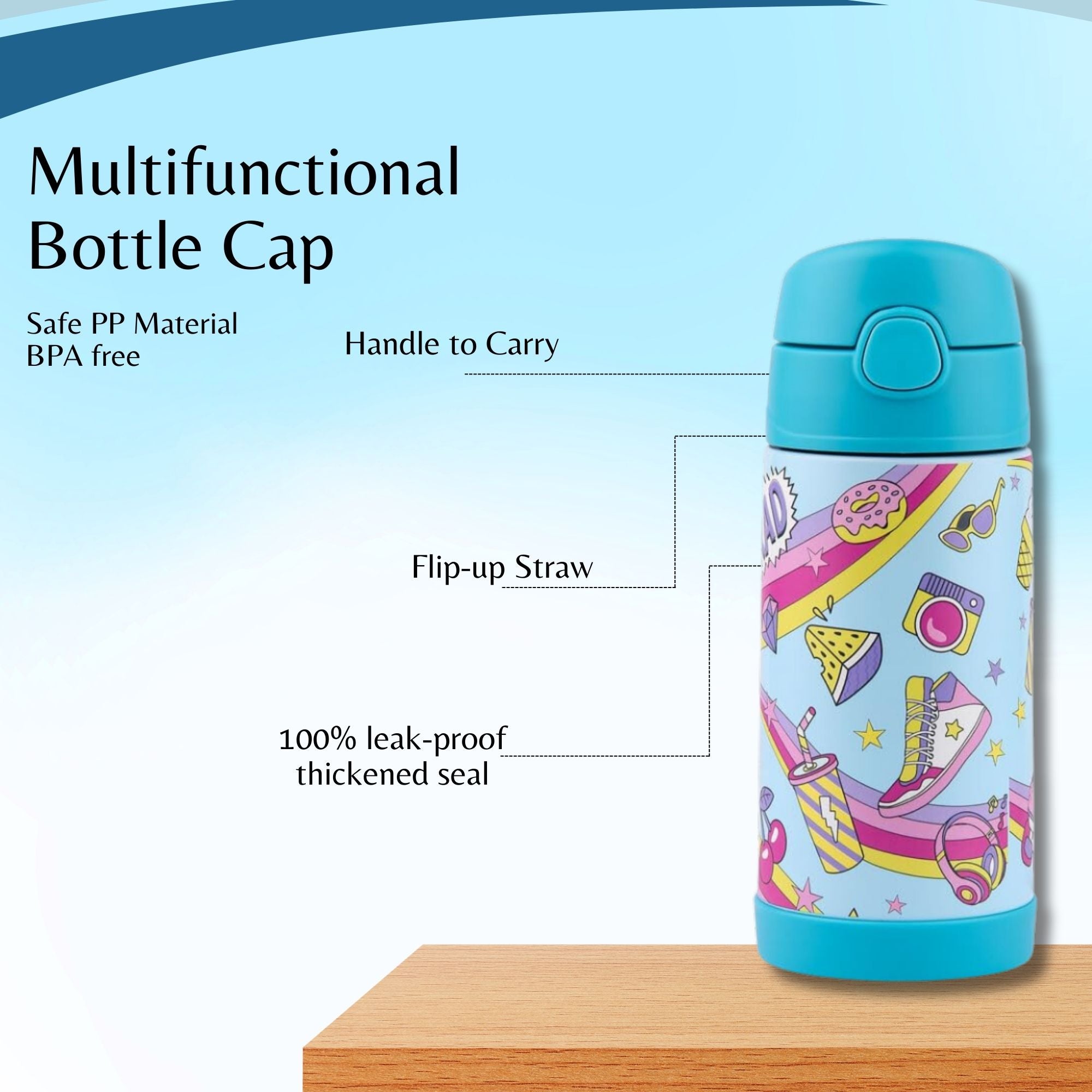 Double Wall Stainless Steel Bottle Skater Girl