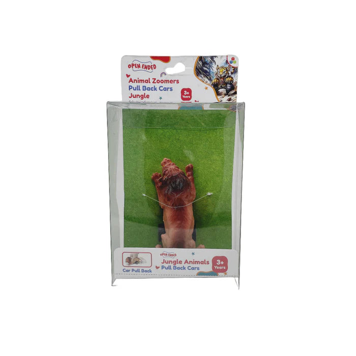 Open Ended Animal Zoomer Pull Back Car