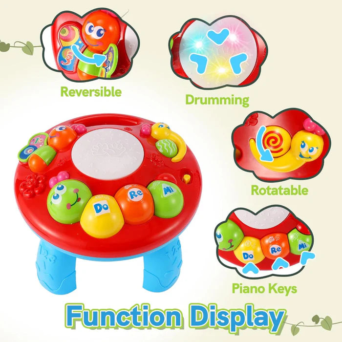 Open Ended Caterpillar Learning Table