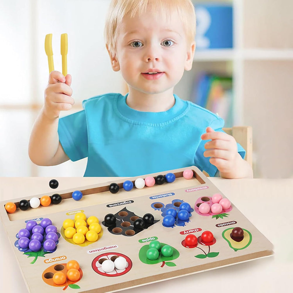 Open Ended Fruit Color Sorting Beads Game-Learning & Education-Open Ended-Toycra