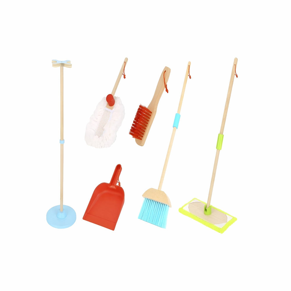 Open Ended Kids Wooden Cleaning Set - Highest quality cleaning Set available in India-Pretend Play-Open Ended-Toycra