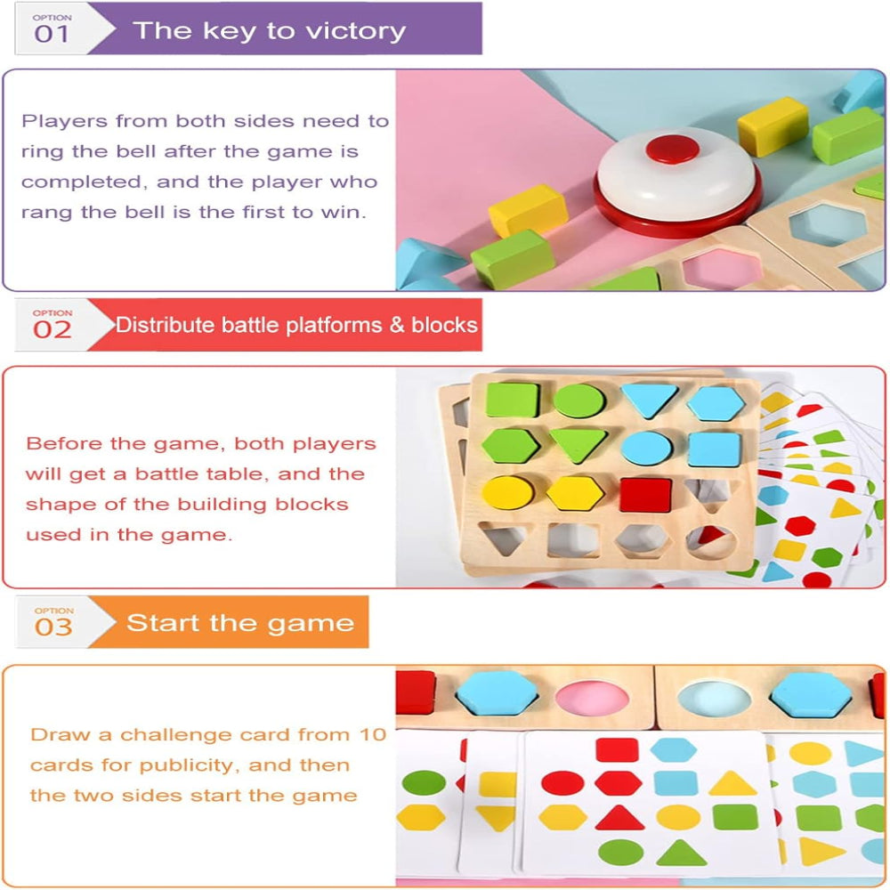 Open Ended Two-Player Geometric Battle Game-Board Games-Open Ended-Toycra