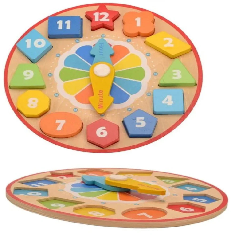 Open Ended Wooden Clock Learning Kit-Learning & Education-Open Ended-Toycra