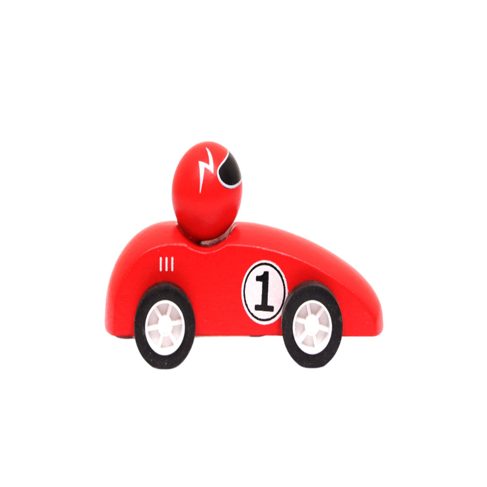 Open Ended Wooden Pull Back Race Car (1 Pc)-Vehicles-Open Ended-Toycra