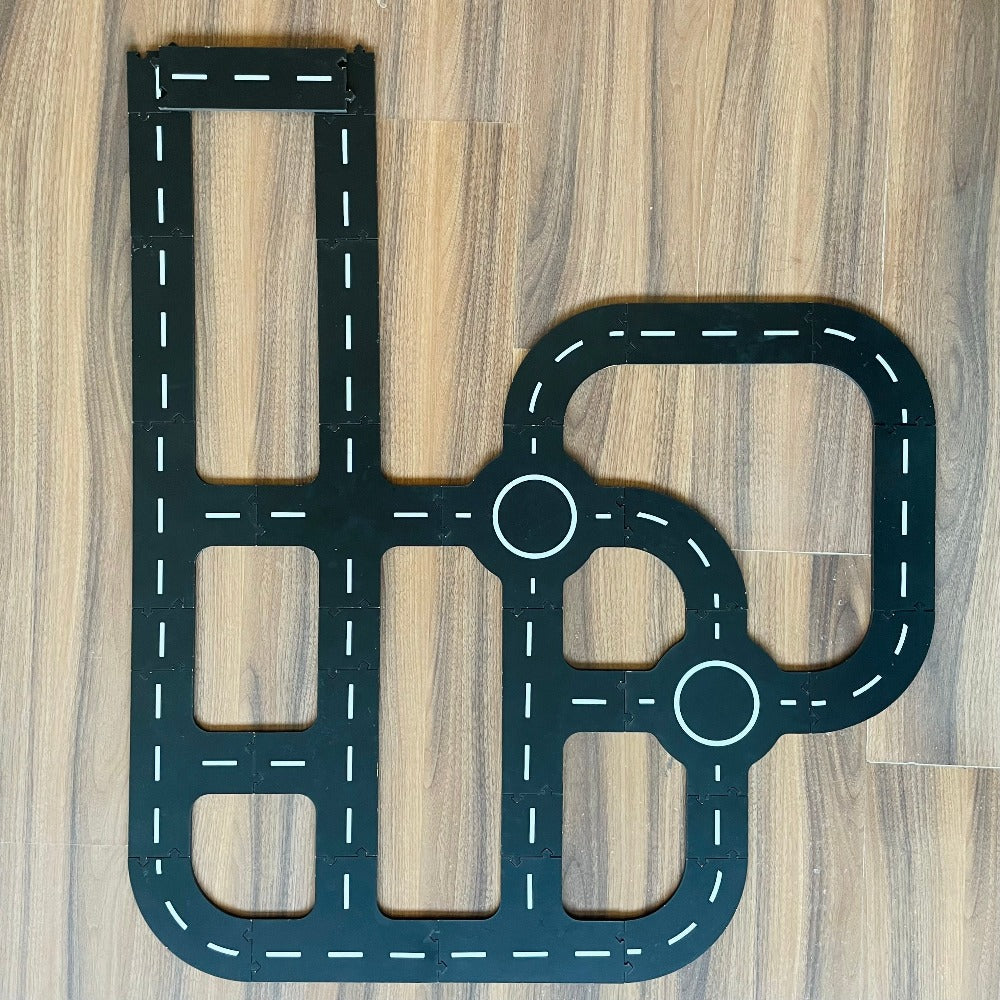 Open Ended Wooden Road Tracks-Vehicles-Open Ended-Toycra