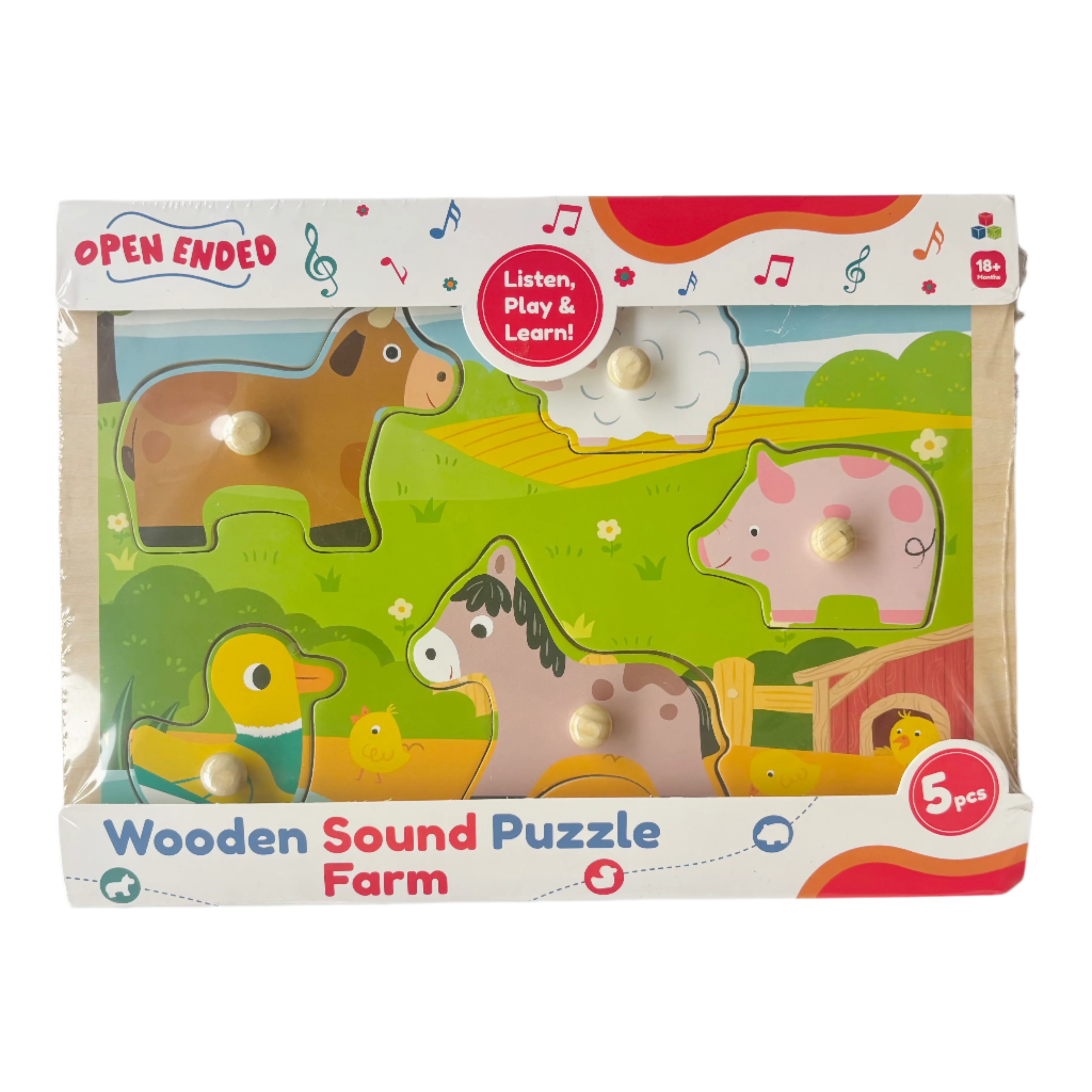 Open Ended Wooden Sound Puzzle