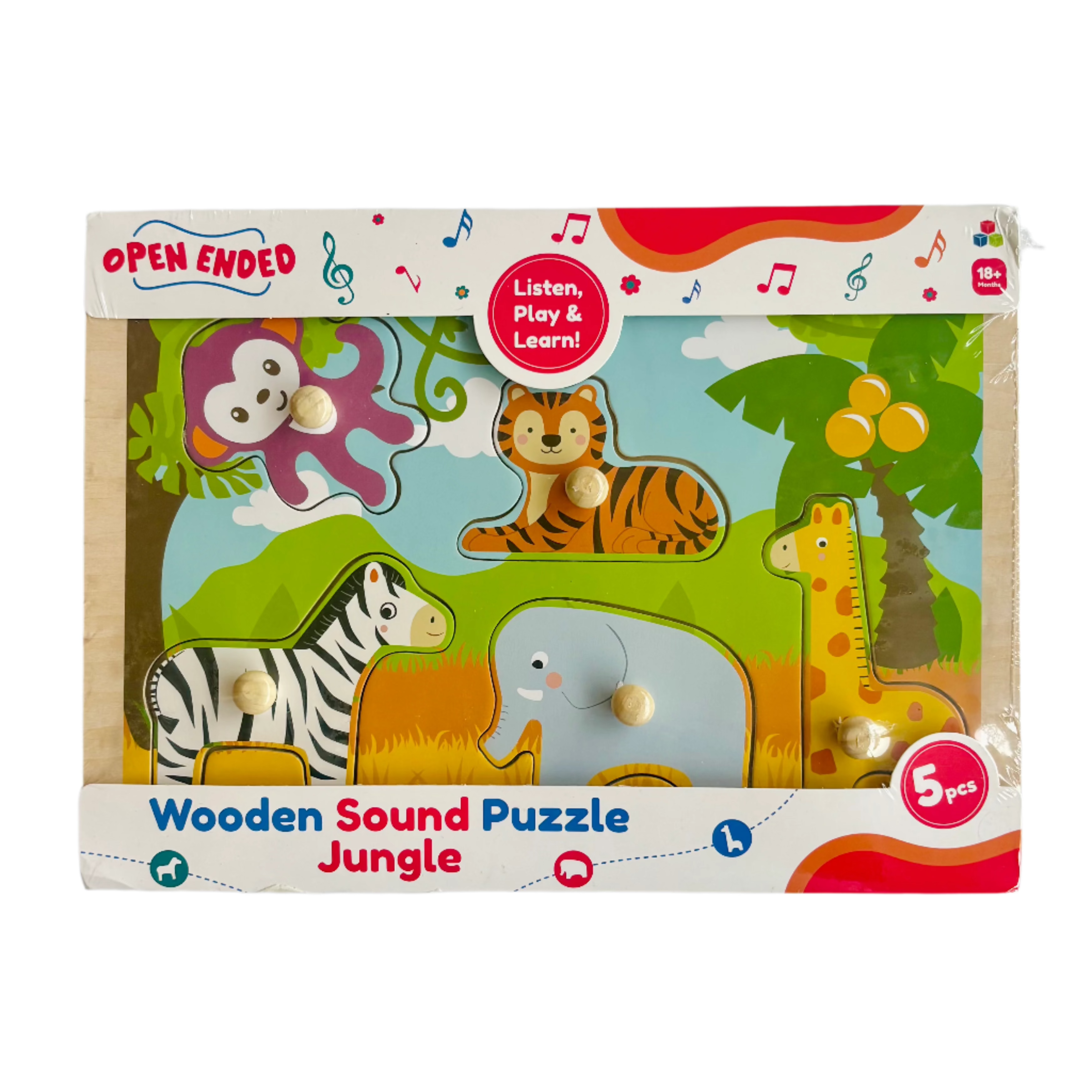 Open Ended Wooden Sound Puzzle