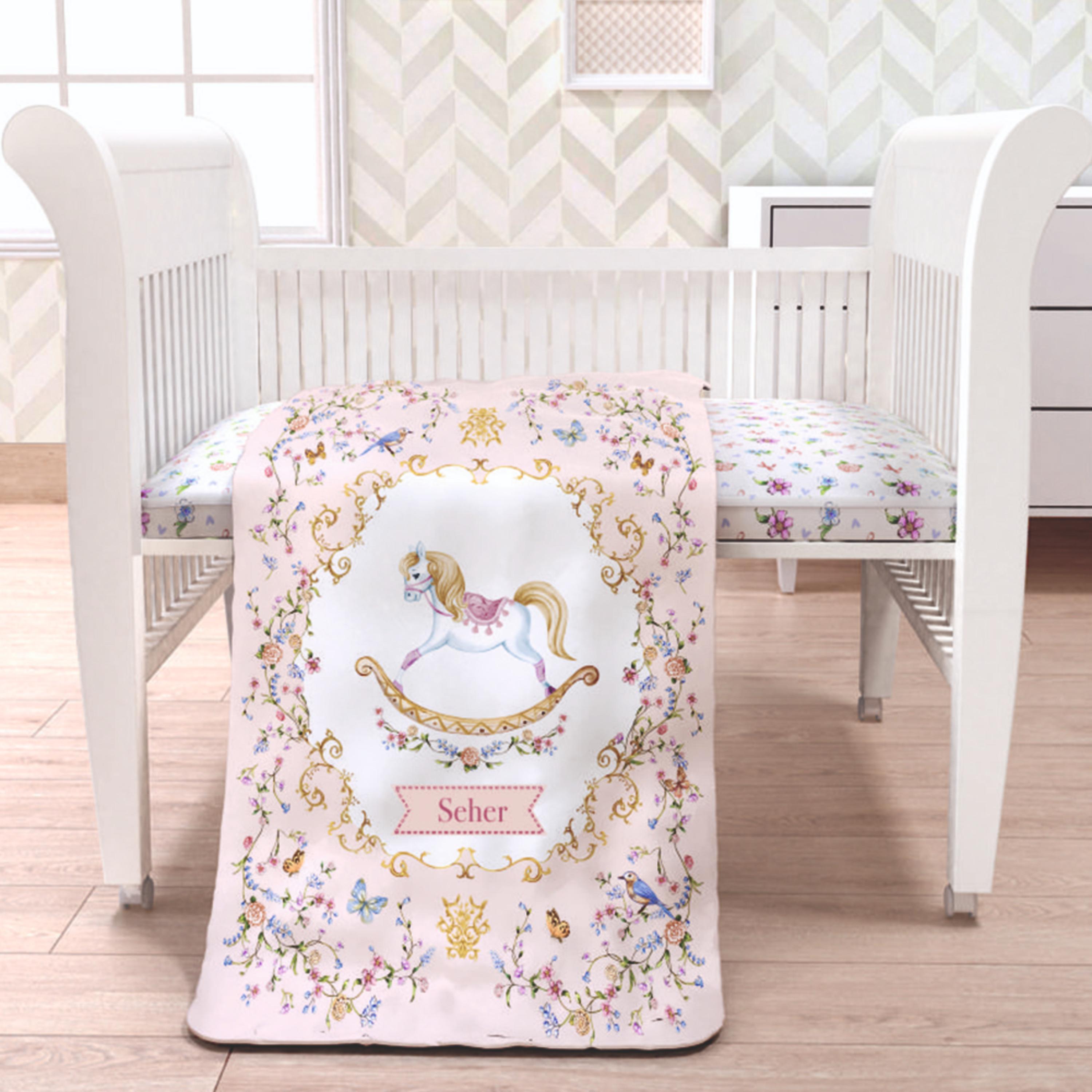 Fancy Fluff 7 Pc Organic Baby Cot Bedding Set - Heirloom