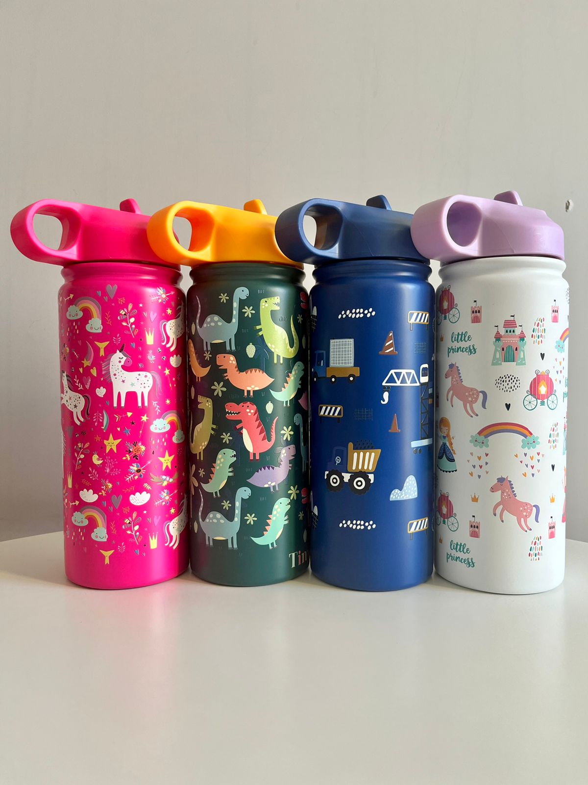 Insulated Steel Water Bottle With Straw- 475 ML - Unicorn