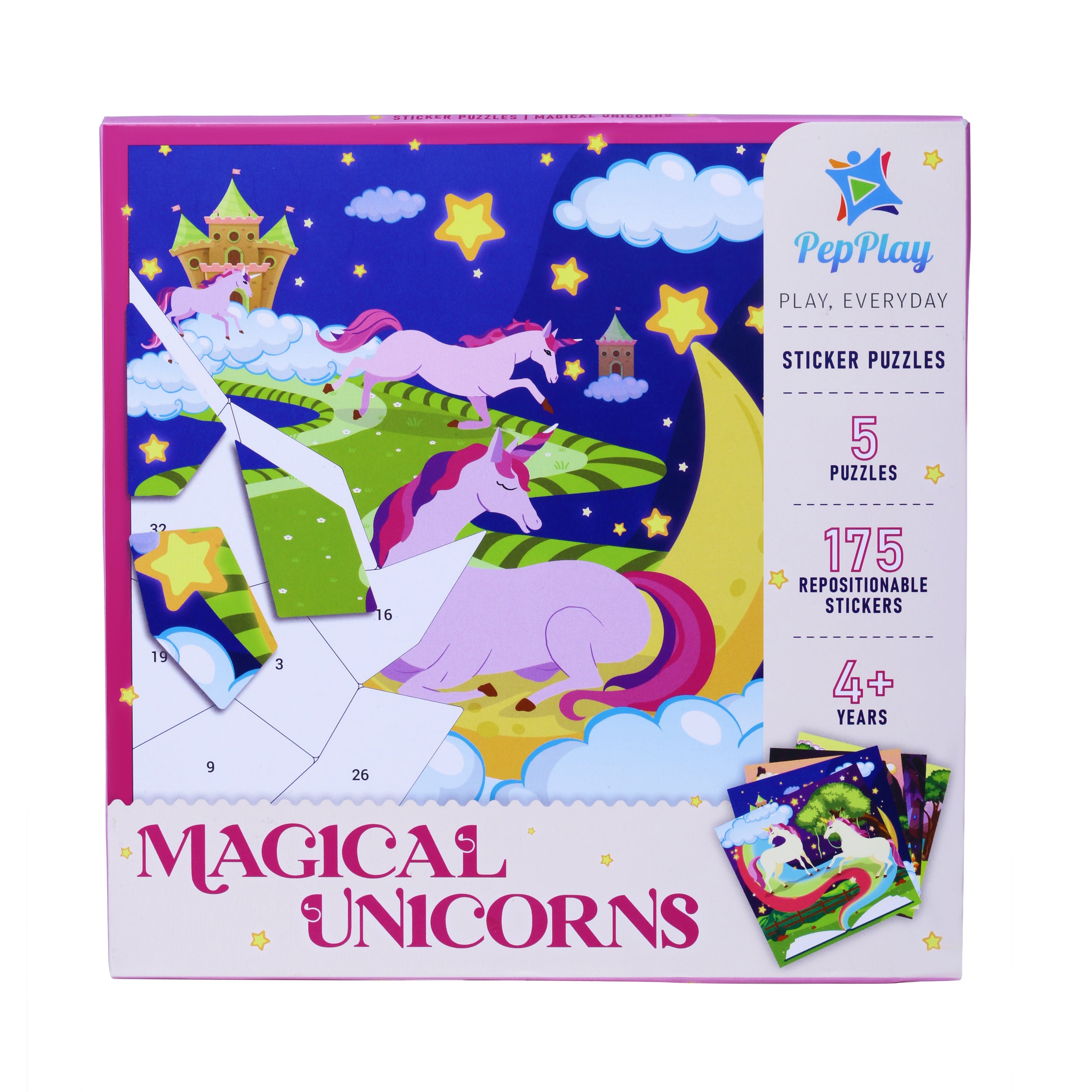 Pepplay Sticker Puzzle- Magical Unicorns