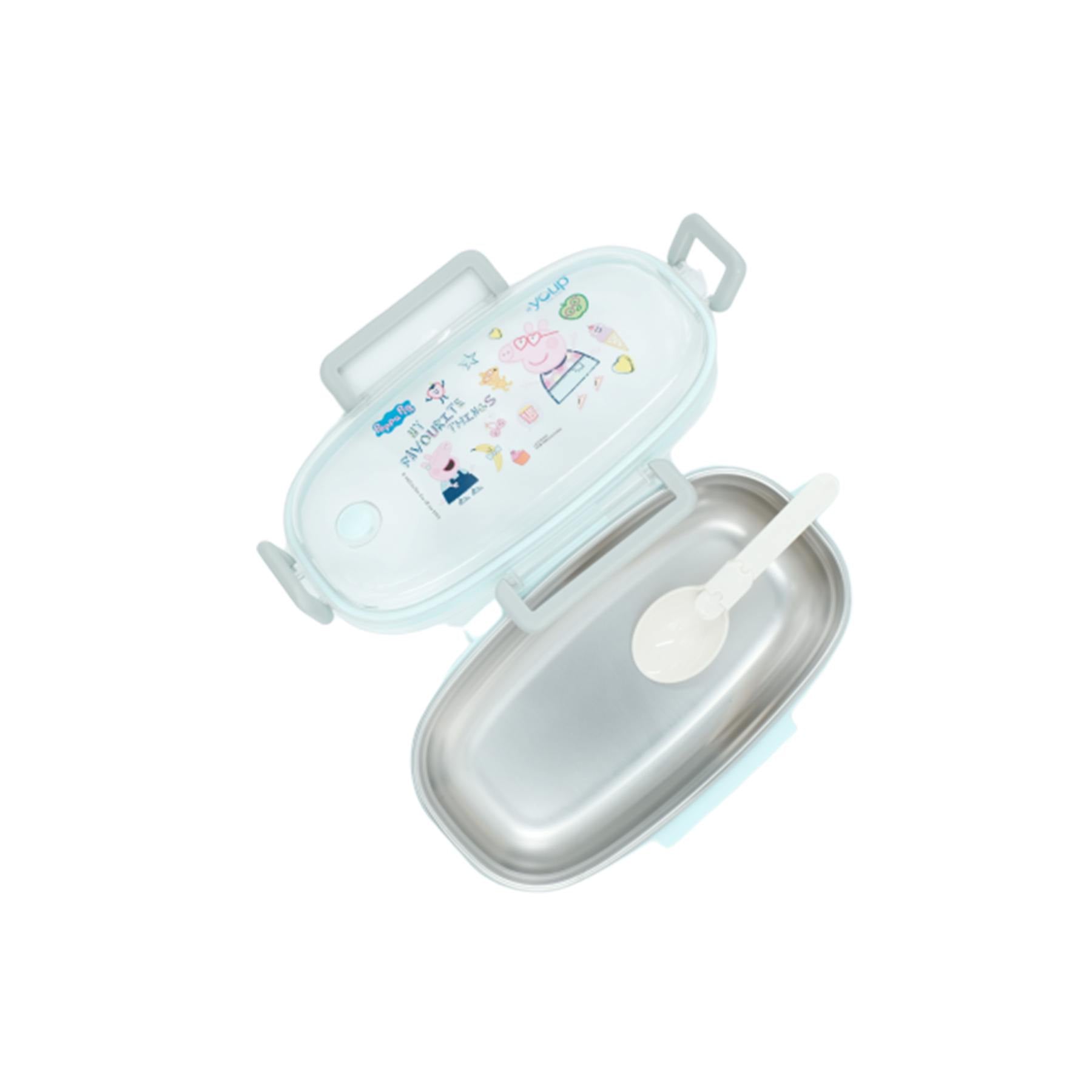 Youp Stainless Steel Blue Color Peppa Pig Kids Lunch Box Ppl8017 - 650 Ml