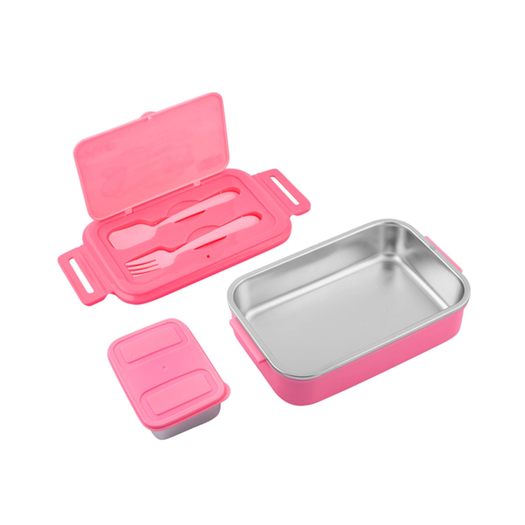 Youp Stainless Steel Pink Color Peppa Pig Kids Lunch Box Lunch Break - 850 Ml
