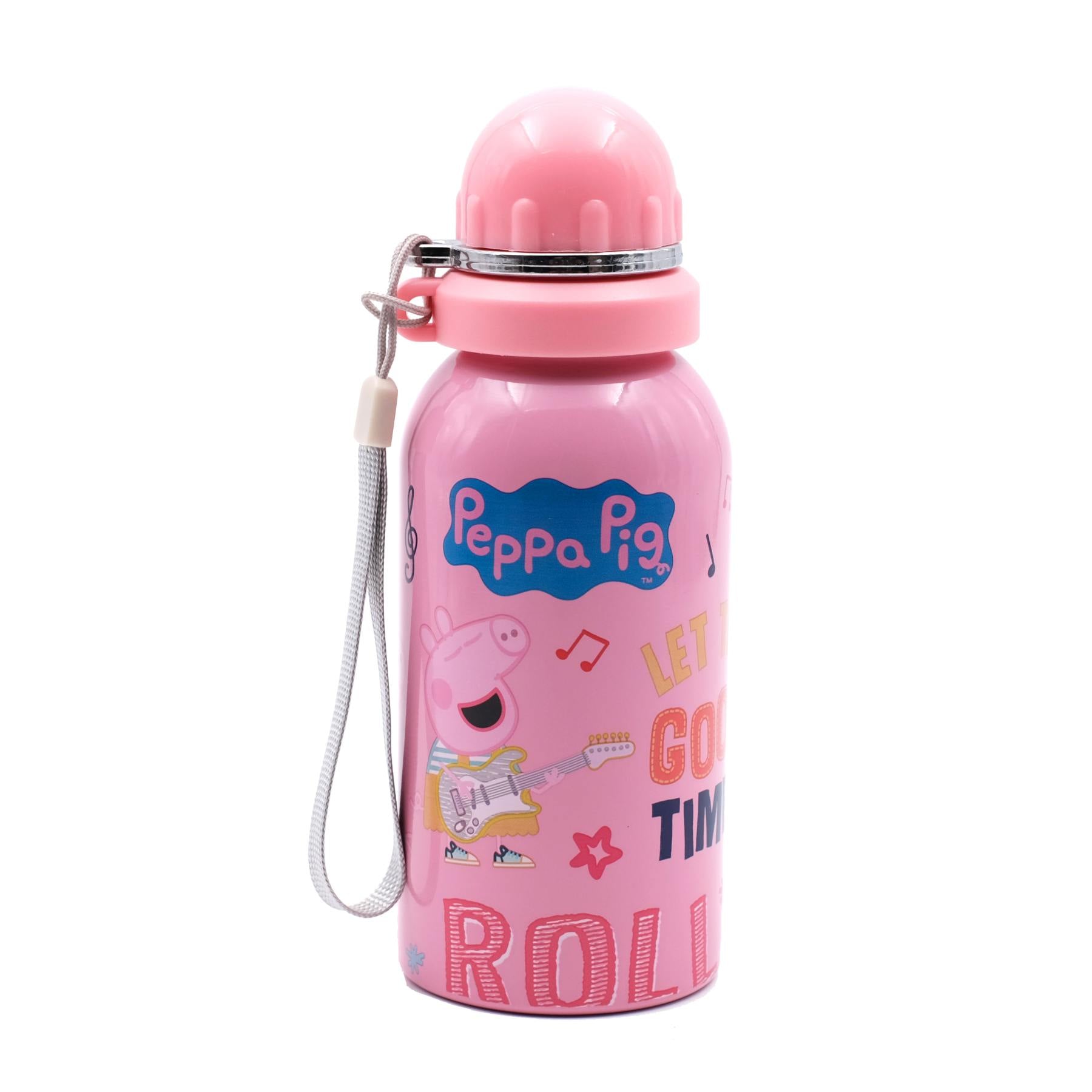 Youp Stainless Steel Pink Color Peppa Pig Kids Water Bottle HYBRID - 500 Ml