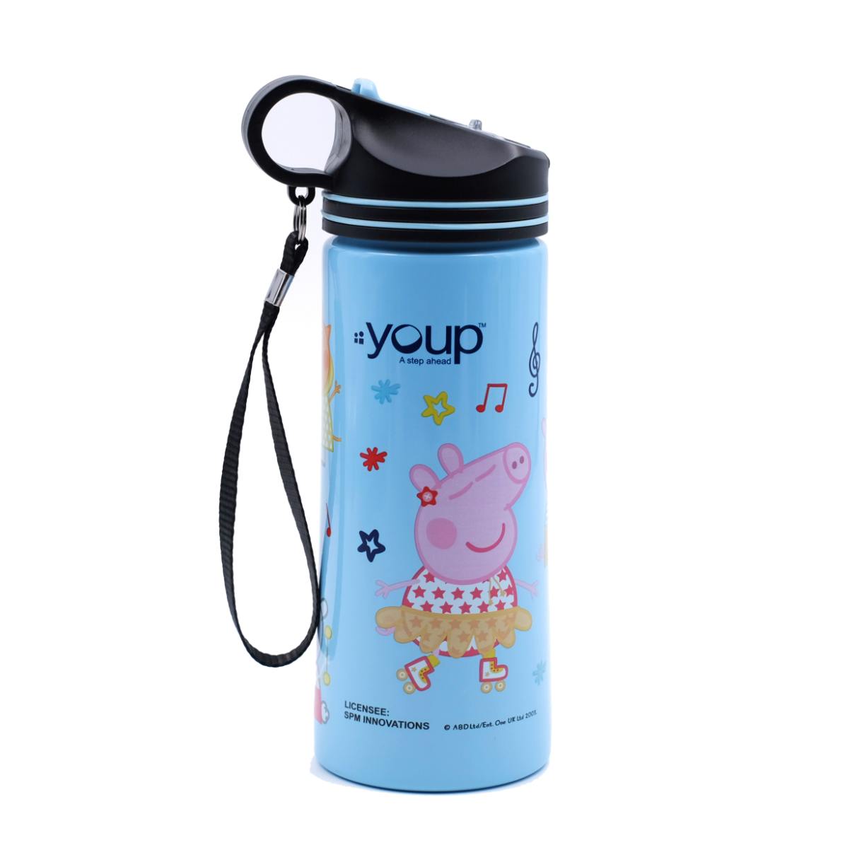 Youp Stainless Steel Blue Color Peppa Pig Kids Water Bottle HYOWER - 750 ml