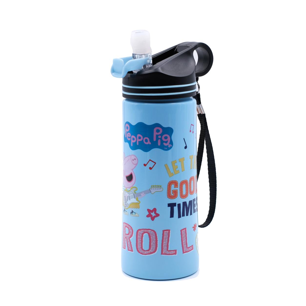 Youp Stainless Steel Blue Color Peppa Pig Kids Water Bottle HYOWER - 750 ml