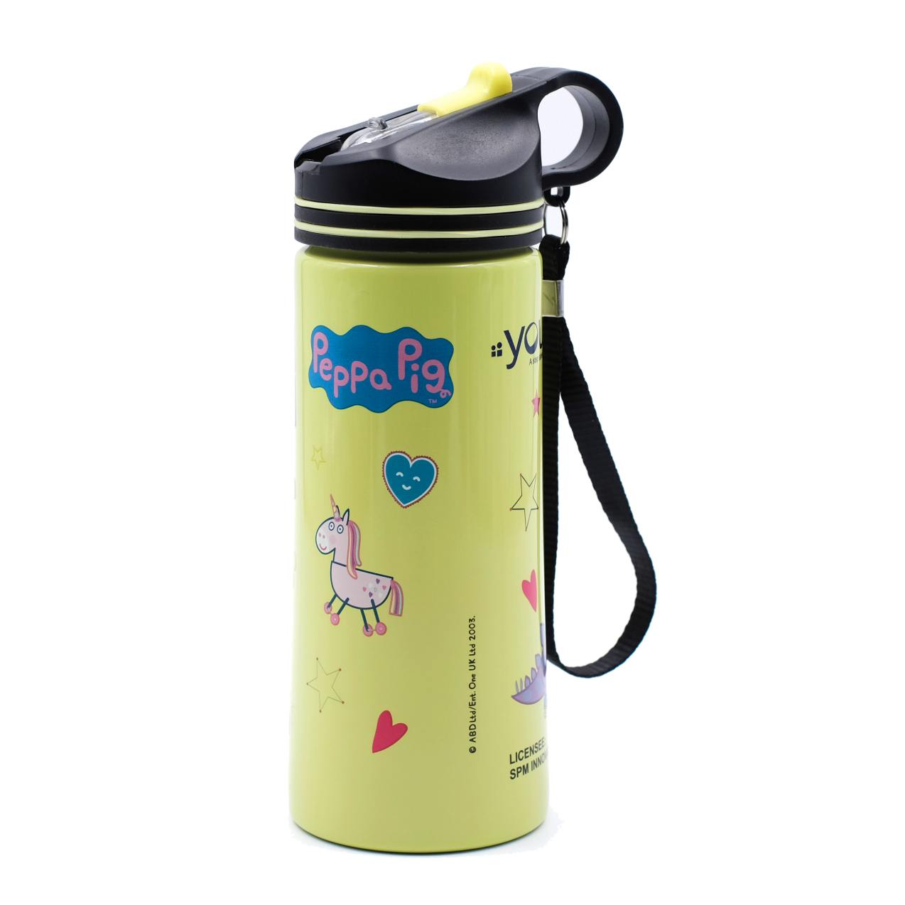 Youp Stainless Steel Green Color Peppa Pig Kids Water Bottle HYOWER - 750 ml