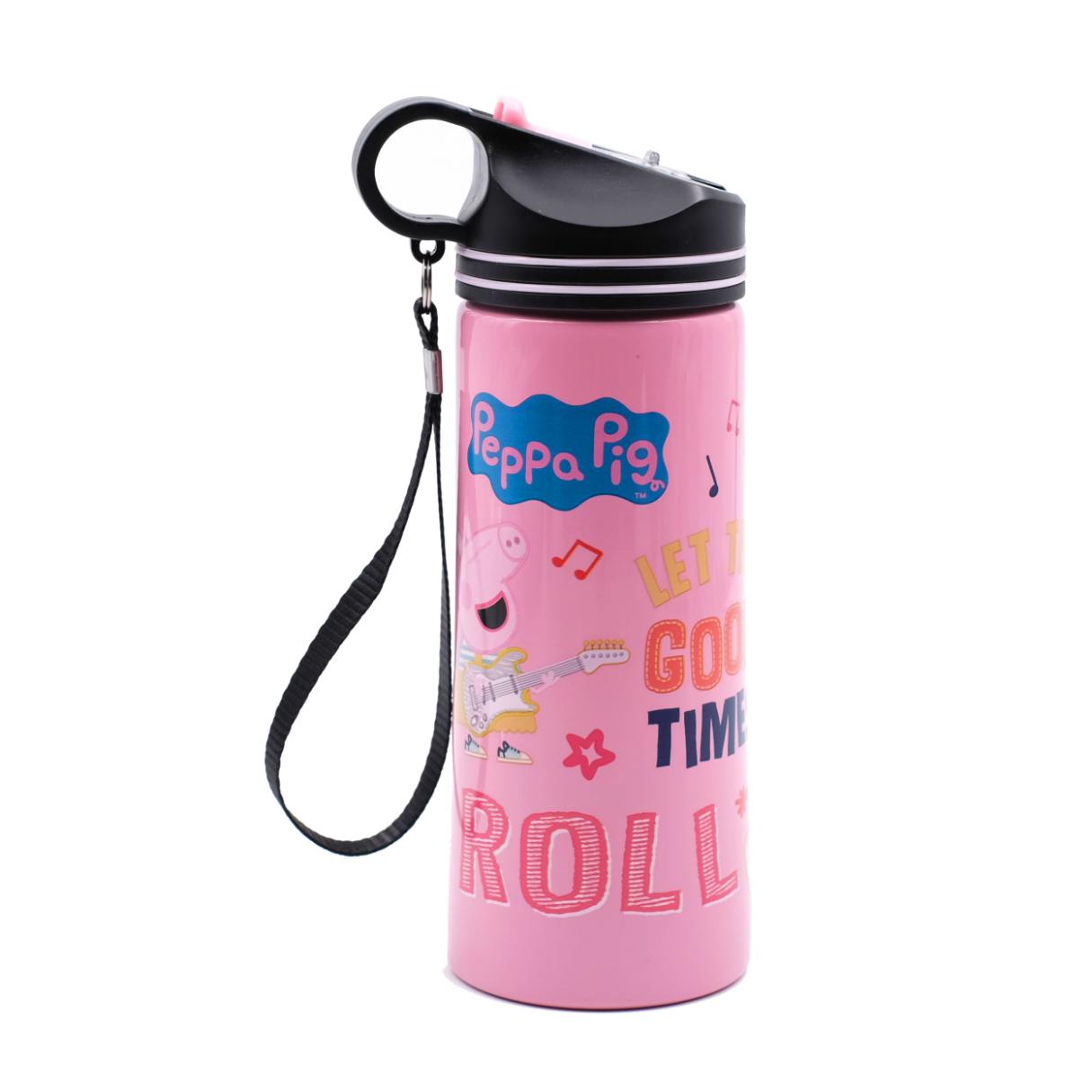 Youp Stainless Steel Pink Color Peppa Pig Kids Water Bottle HYOWER - 750 ml