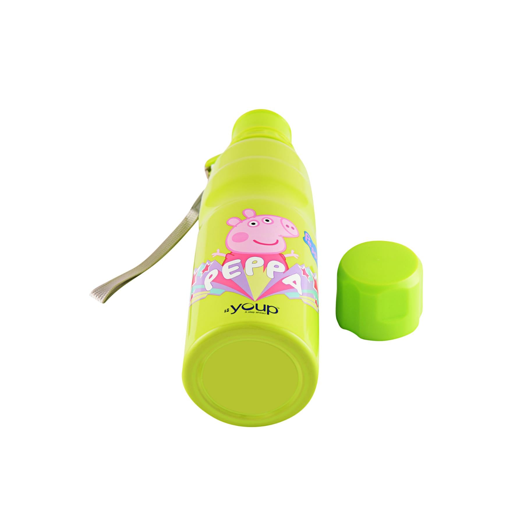 Youp Stainless Steel Green Color Peppa Pig Kids Water Bottle HARPER  - 750 Ml