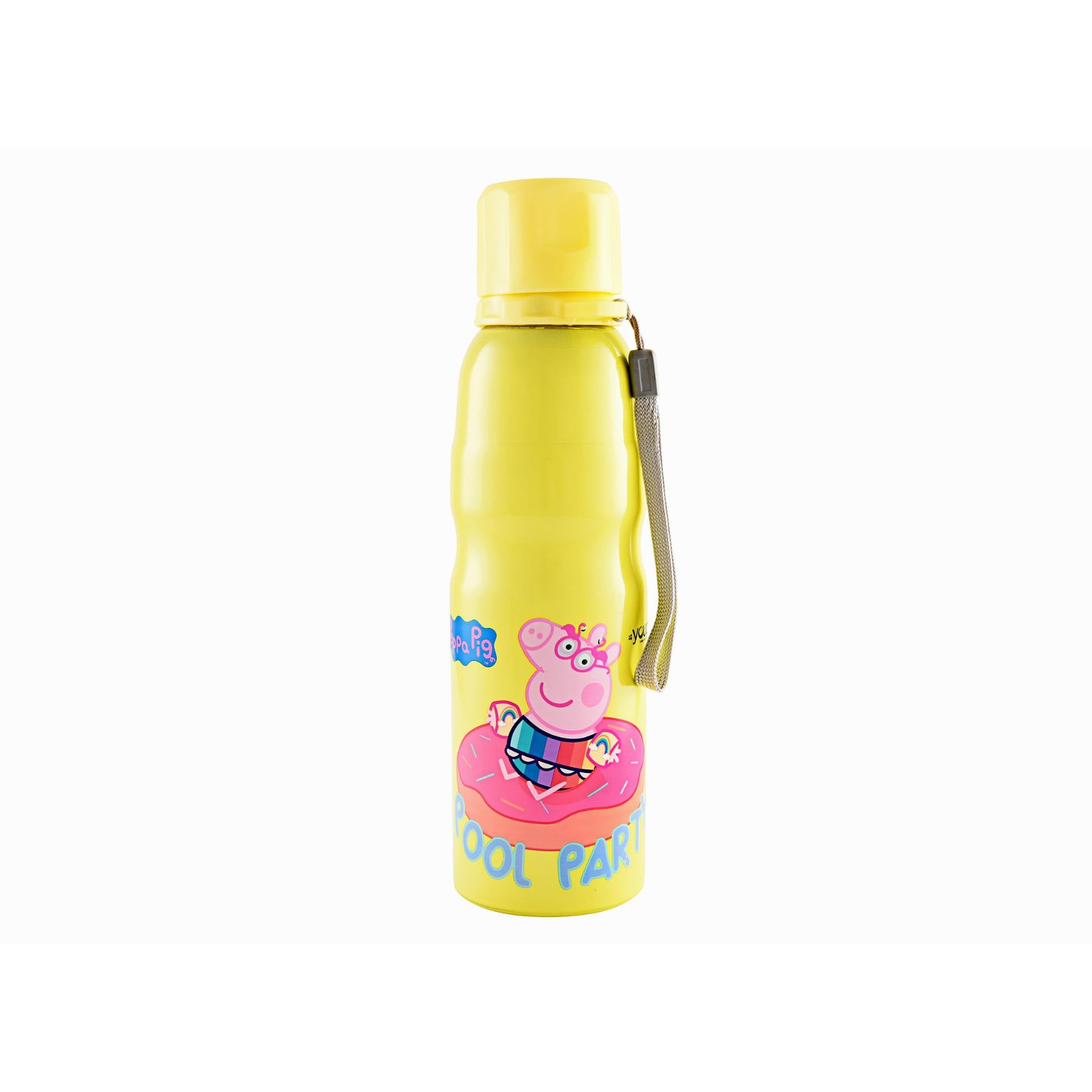 Youp Stainless Steel Yellow Color Peppa Pig Kids Water Bottle HARPER - 750 Ml