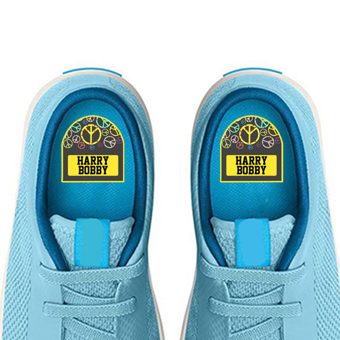 Shoe Labels Pack - Peace Sign