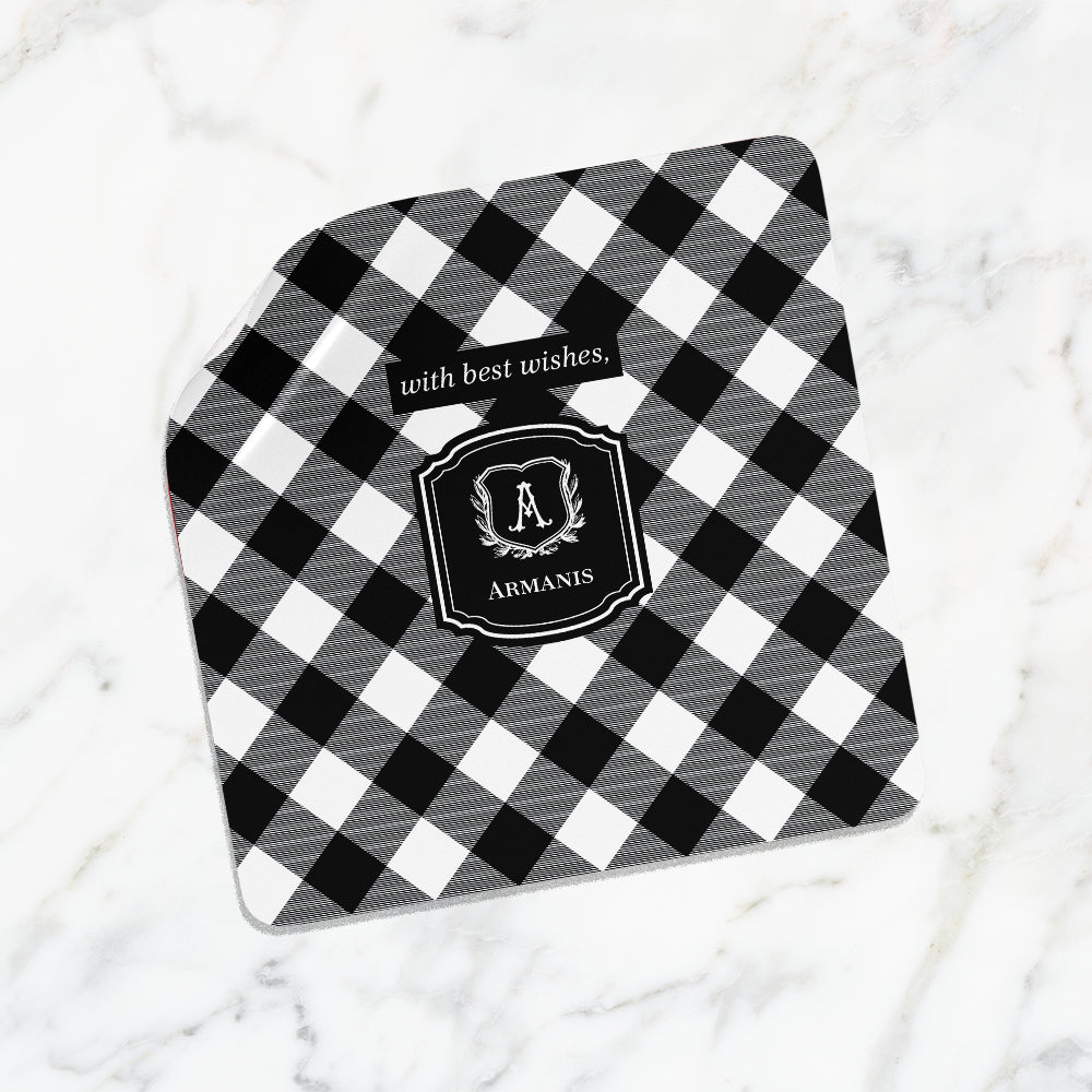 Gingham Gift Sticker