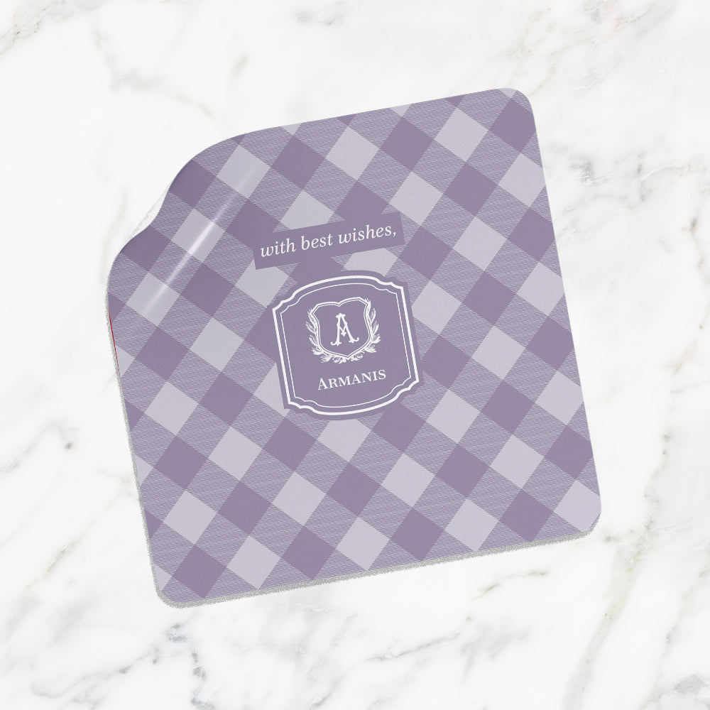 Gingham Gift Sticker