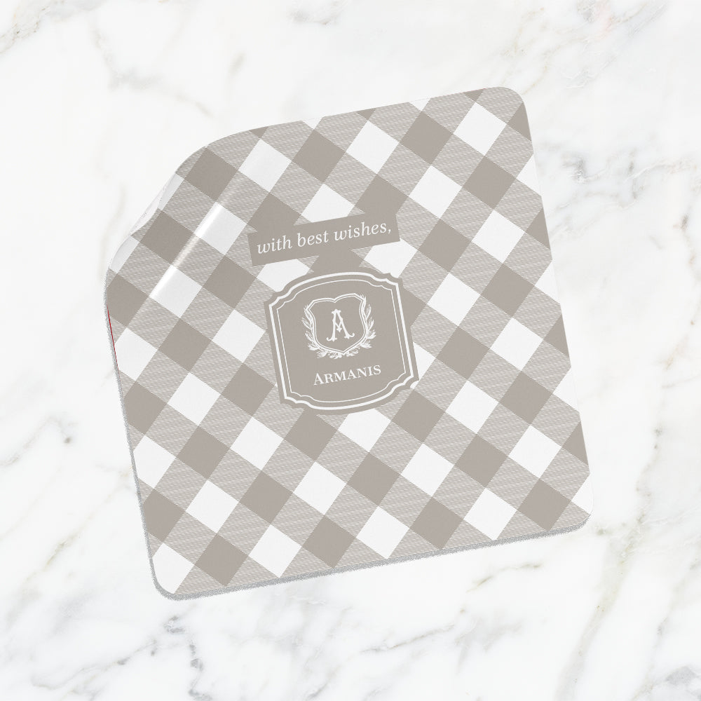 Gingham Gift Sticker