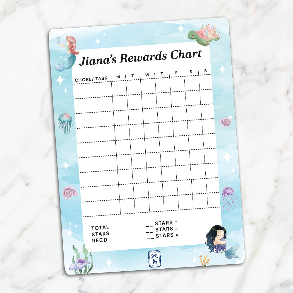 Personlised Kids Reward Chart