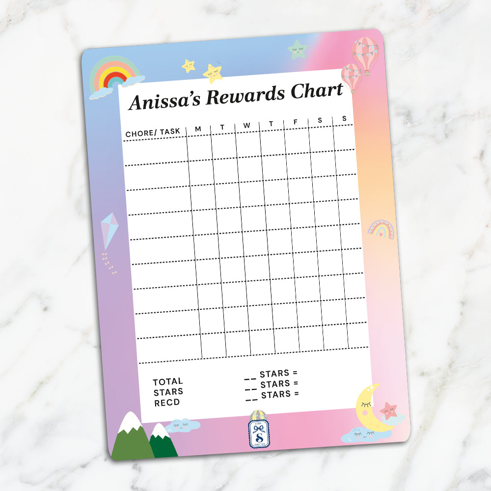 Personlised Kids Reward Chart