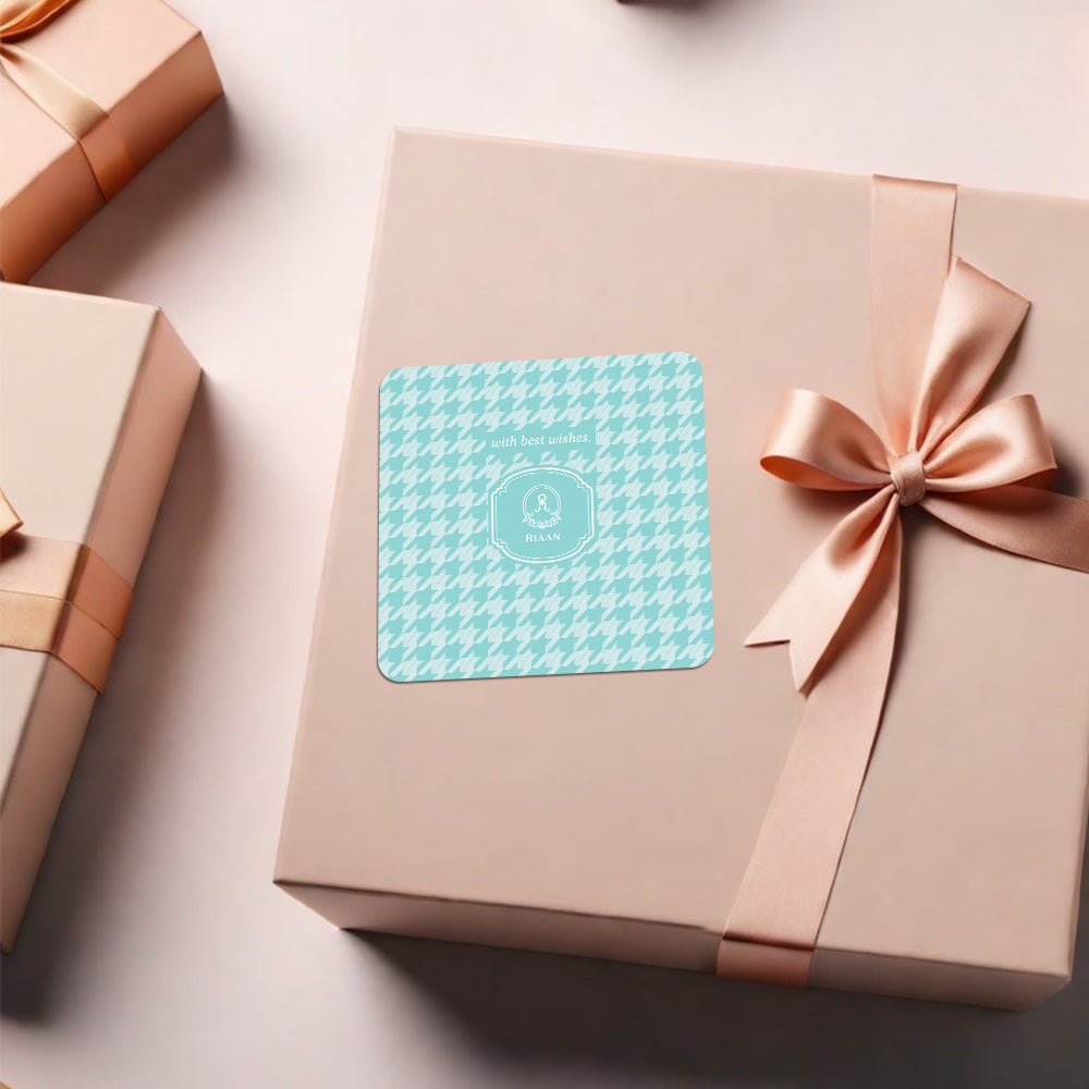 Houndstooth Gift Sticker