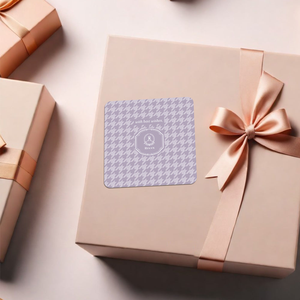 Houndstooth Gift Sticker