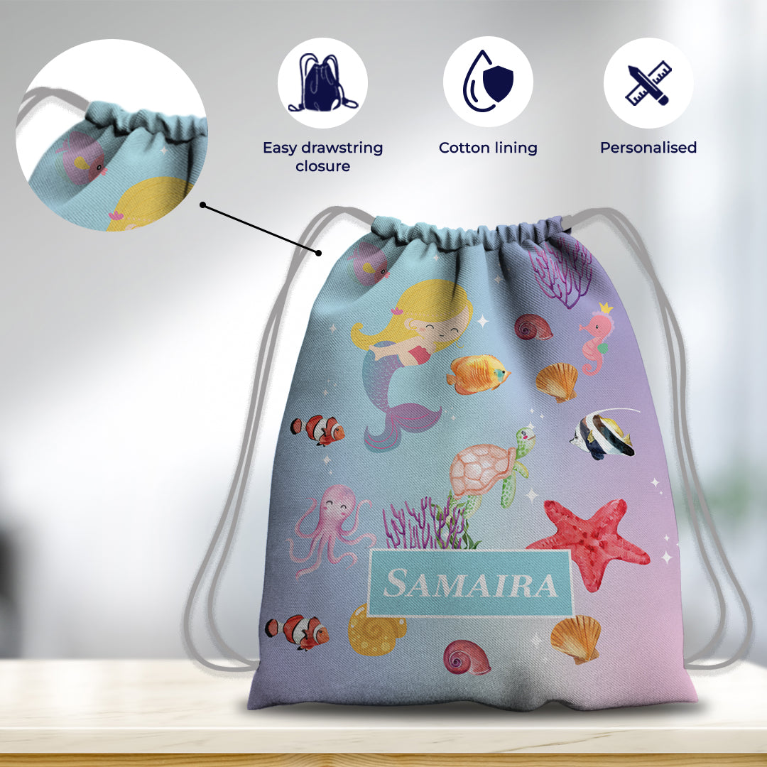 Personalised Drawstring Bag (Kids)
