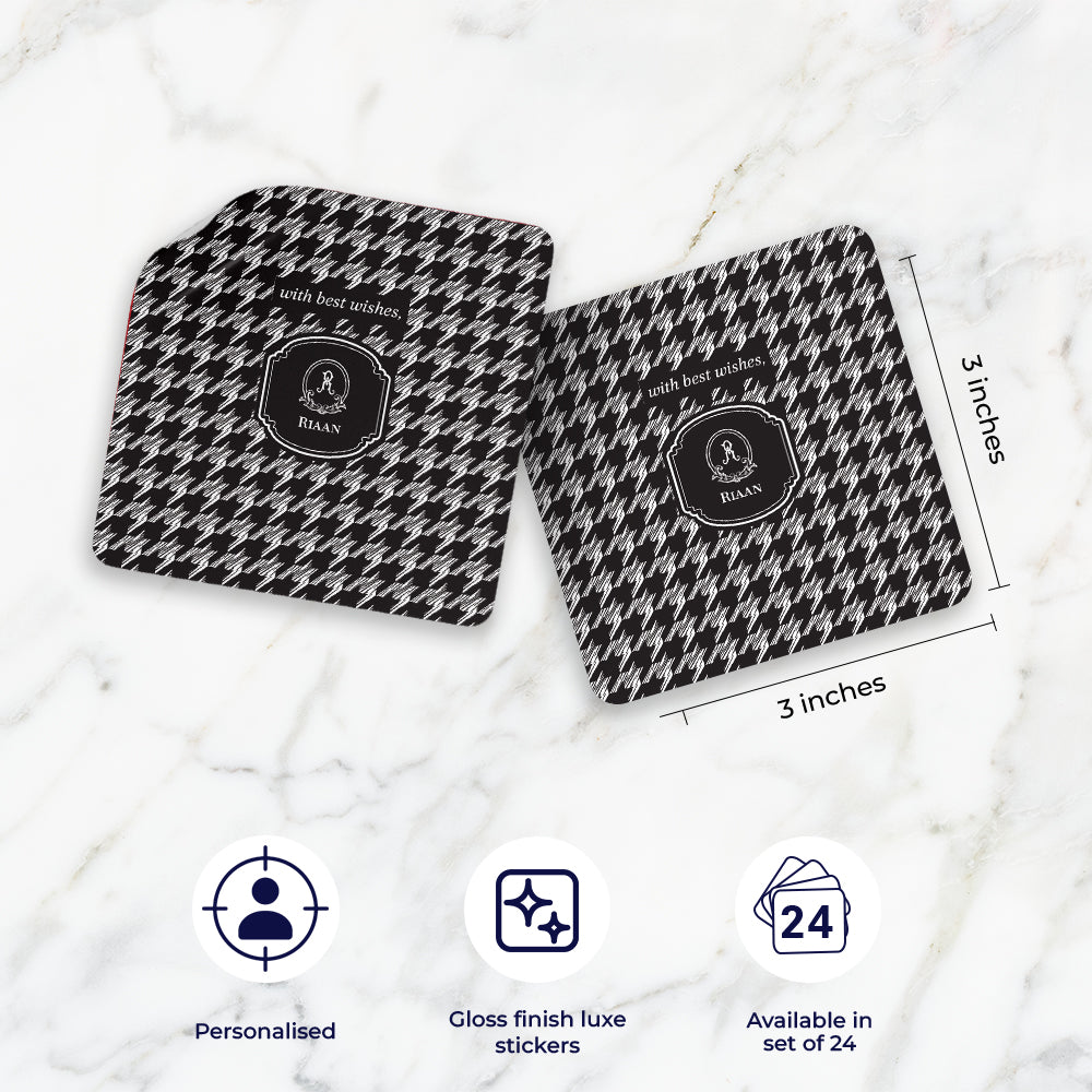 Houndstooth Gift Sticker