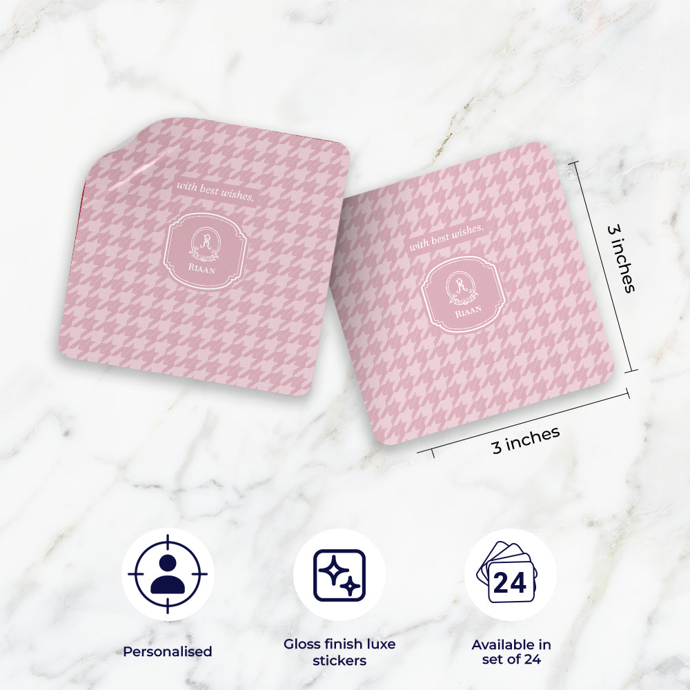 Houndstooth Gift Sticker