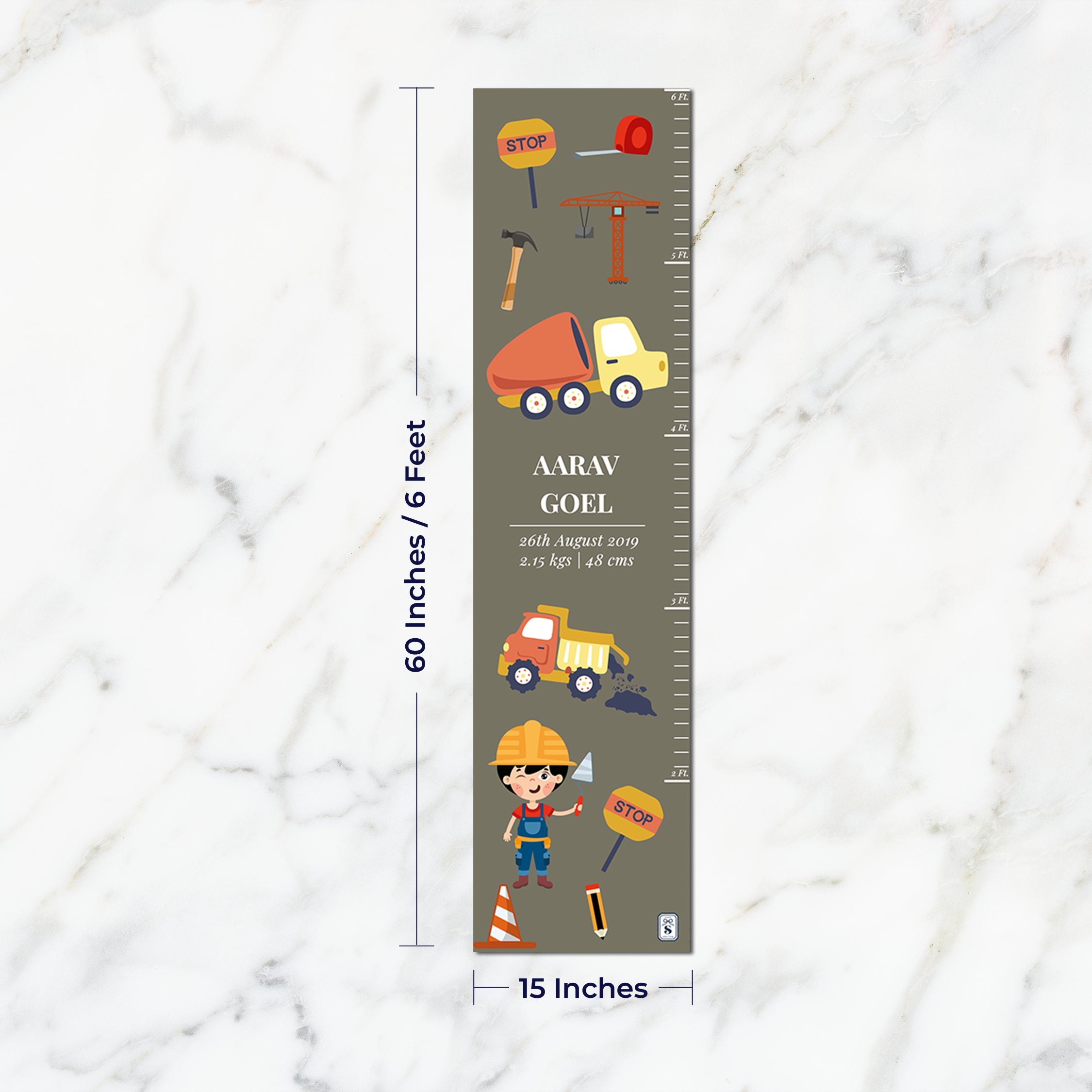 Personalised Height Chart (kids)
