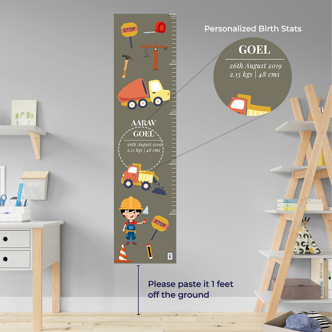 Personalised Height Chart (kids)