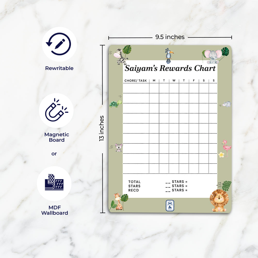Personlised Kids Reward Chart