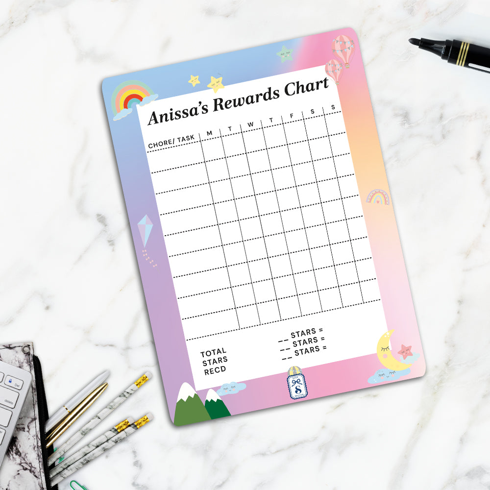 Personlised Kids Reward Chart