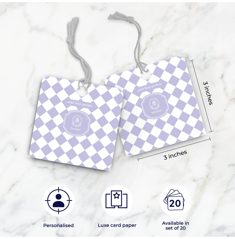 Checkered Gift Tag