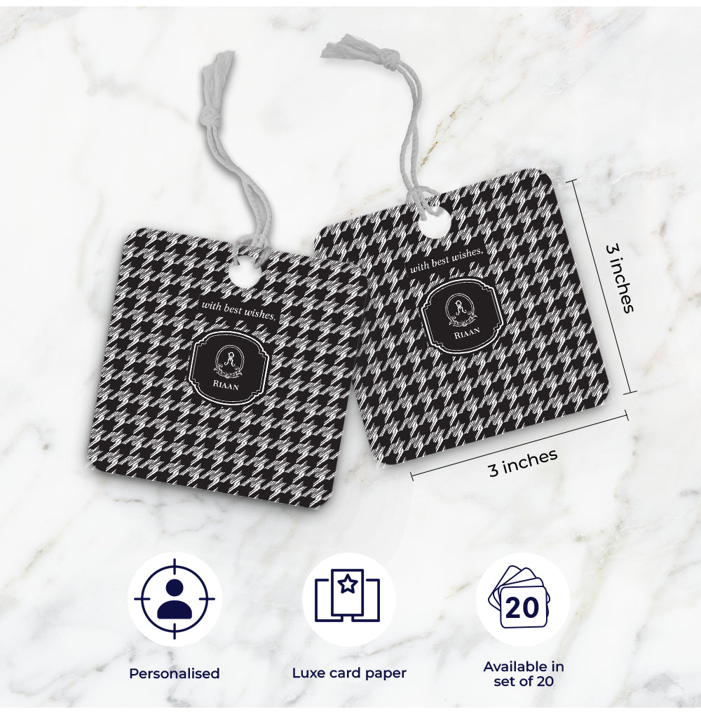 Houndstooth Gift Tag