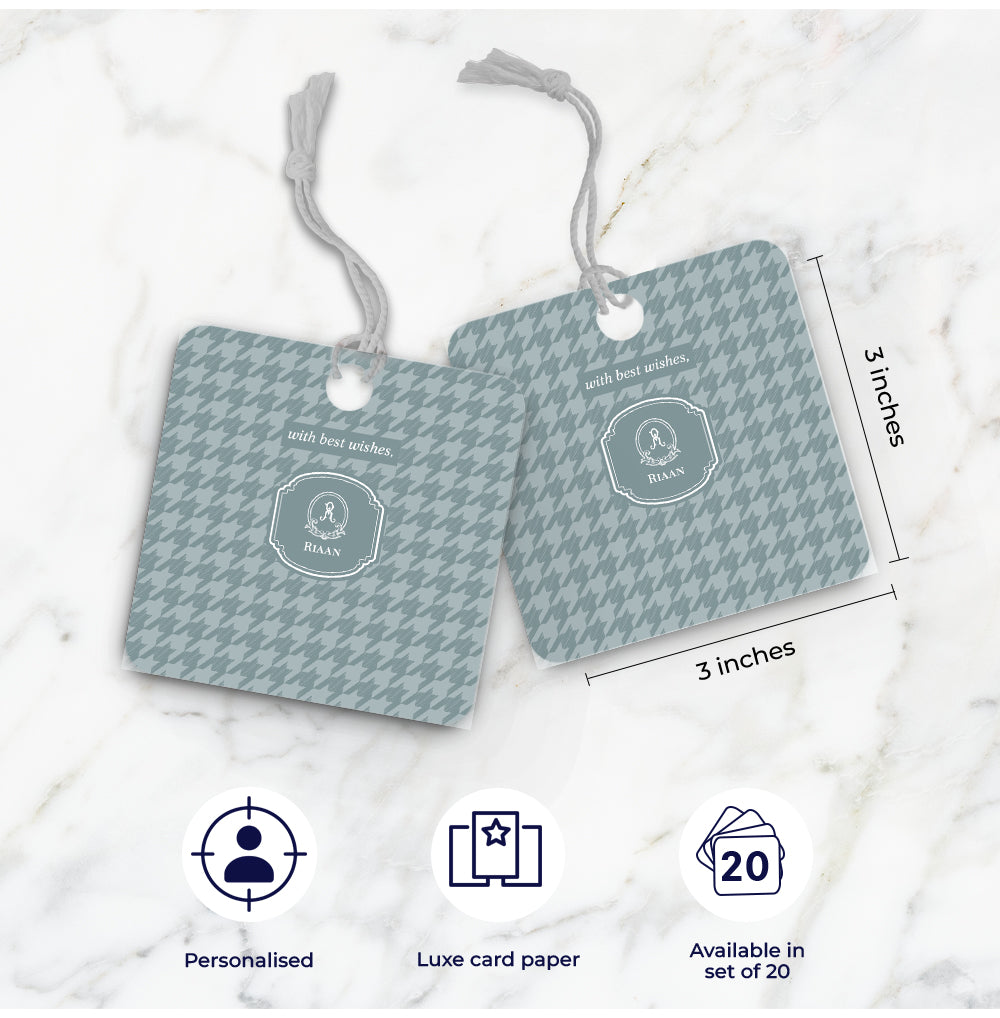 Houndstooth Gift Tag