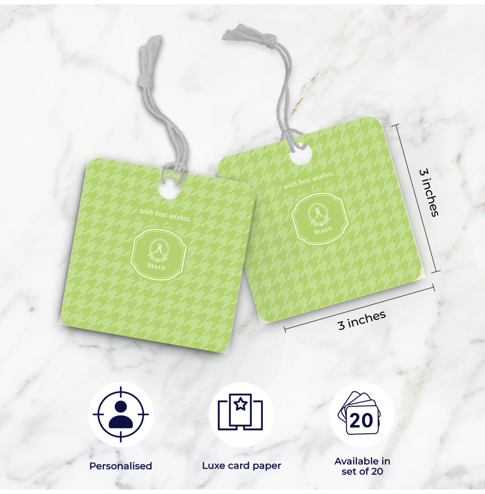 Houndstooth Gift Tag