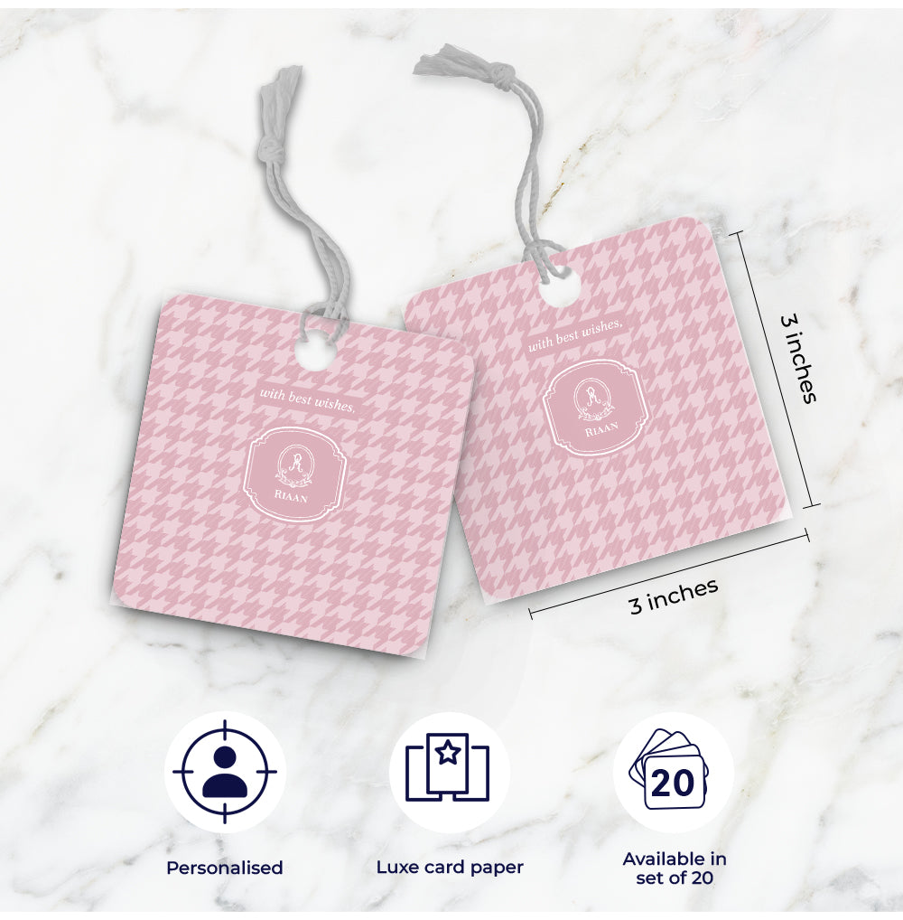 Houndstooth Gift Tag
